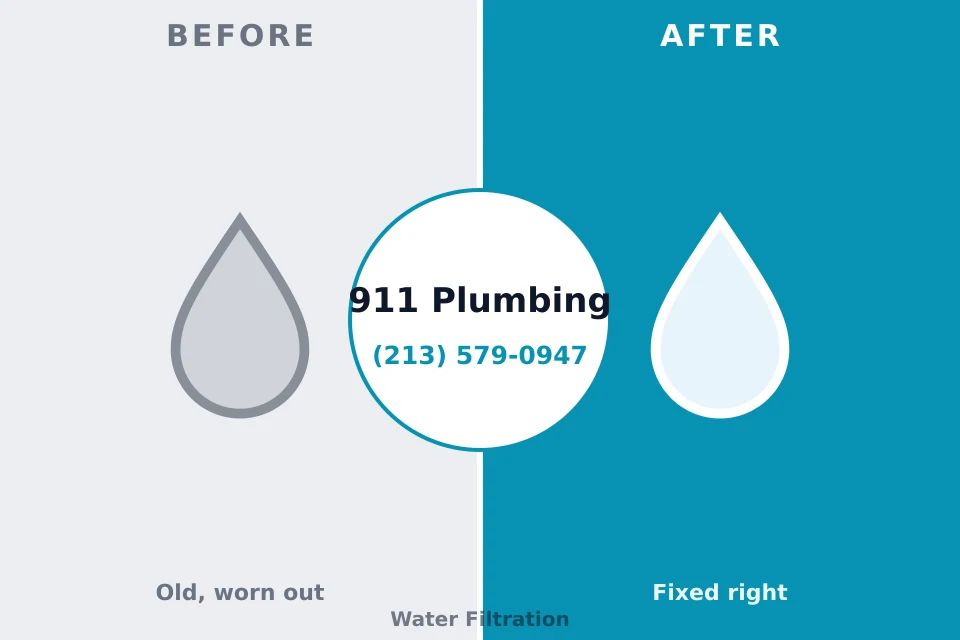 Before and after: plumbing repair Bethesda, OH